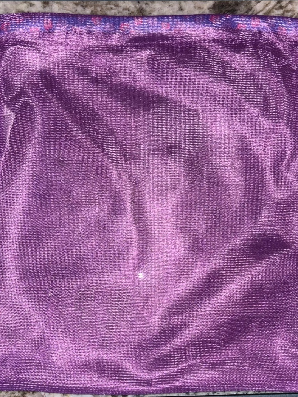 IPSY PURPLE MESH DRAWSTRING COSMETIC MAKEUP, BAG NEW, NO MAKEUP INCLUDED